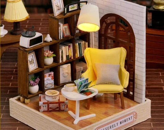 Cutefetti DIY Dollhouse - Corner of Happiness Series Miniature Kit - Leisurely Moment